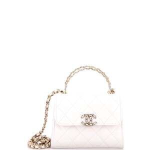 Chanel Woven Chain Cc Top Handle Flap #240055C42B